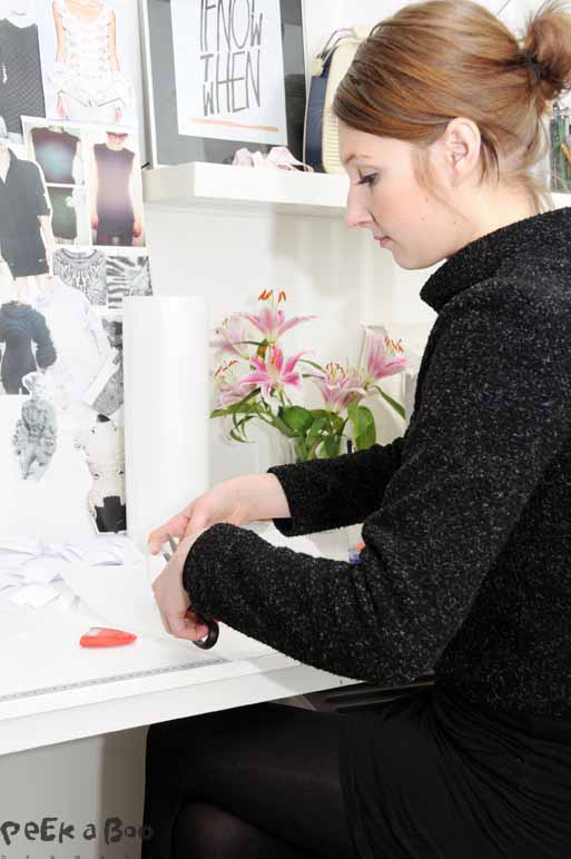 Signe Lykkemark arbejder påcollection, hendes AW14, der skal vises første gang i modeugen. 