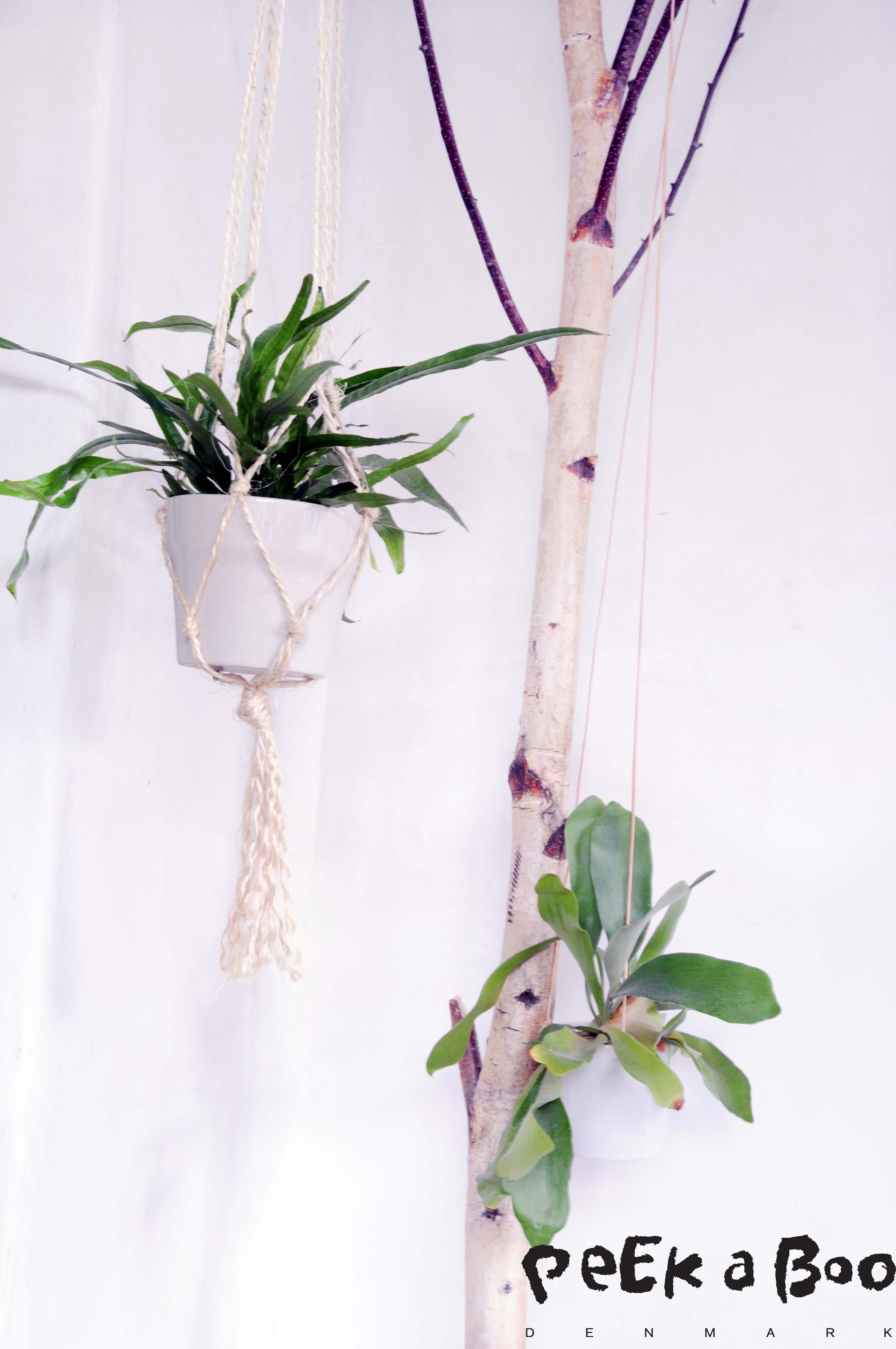 DIY net for your hanging pots.