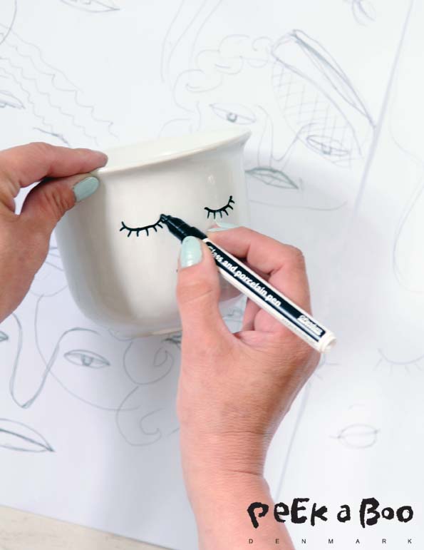 Draw your face on the pot.