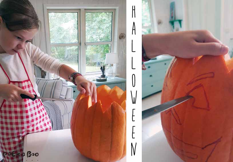 Halloween pumpkin carving.